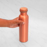 Pure Copper Water Bottle | Leak proof Water Bottle, Matte Finish | 1 Litre